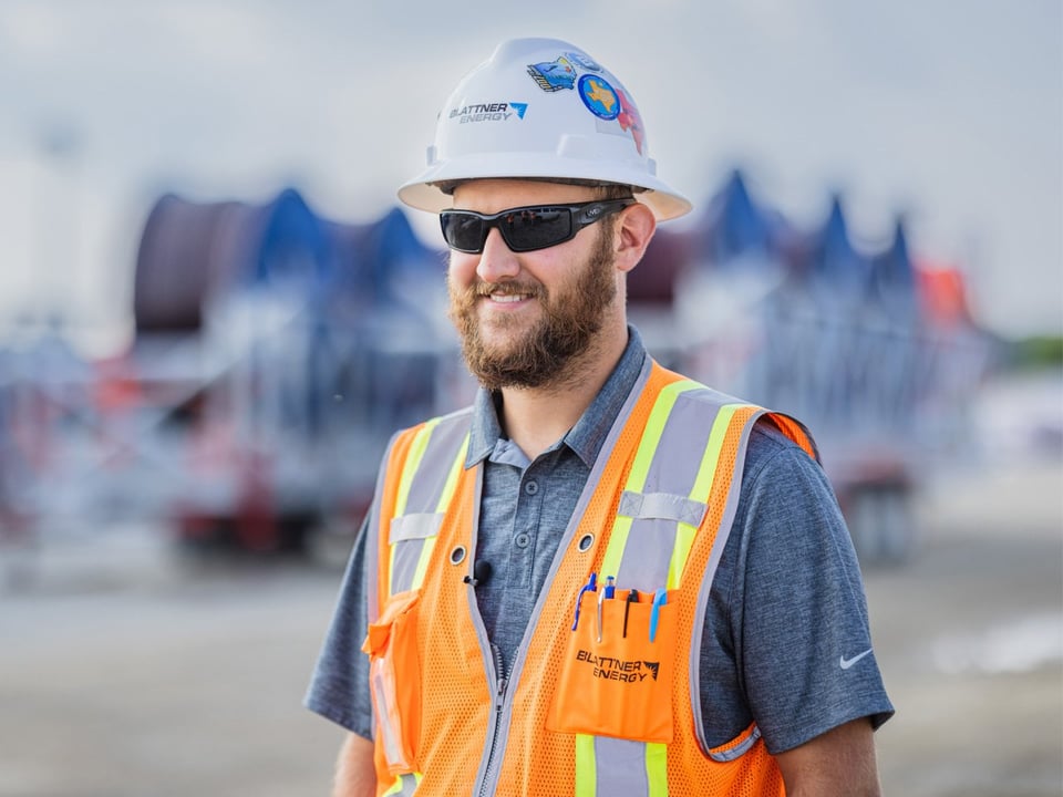 Field leader on job site